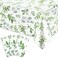 AnyDesign 3Pcs Greenery Plastic Tablecloth Sage Green Eucalyptus Leaves Disposable Table Cloth Rectangle Table Covers for Birthday Wedding Baby Shower Party Decor Supplies, 54 x 108 Inch