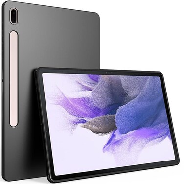 Puxicu Case for Samsung Galaxy Tab S7 FE 12.4 Inch, Slim Design Matte TPU Rubber Soft Skin Silicone Protective Cover for Samsung Galaxy Tab S7FE,12.4" Tablet - Black