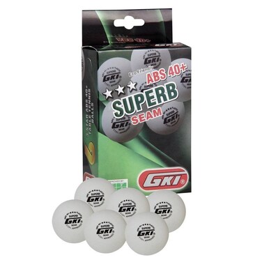 GKI Superb Plastic Table Tennis Ball, Standard Size (White)