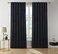 HLC.ME Lopez Velvet Premium Privacy Back Tab Rod Pocket Window Treatment Curtain Drapery Panels for Bedroom &amp; Living Room - Set of 2 Panels (54 x 96 inches Long, Black)