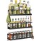 Bunoxea Spice Rack Wall Mounted 3 Pack, Space-Saving Spice Organizer for Spice Jars and Seasonings,Screw or Adhesive Hanging Spice Rack Organizer for Your Kitchen Cabinet,or Pantry Door
