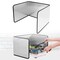 Qivine Grease Splatter Guard for Frying Pan, Non-Stick Splash Guard for Frying Pan, Cooking Oil Splatter Screen for Frying Pan, Stainless Steel Foldable Spatter Shield Frying for Wall BBQ (3 Sided)