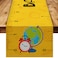 Lonfliness Back to School Table Runner Apple Ruler First Day of School Table Cloth Back to School Table Decoration for School Kids Students Classroom Party Dining Room Home Decor Supplies 72 x 13in