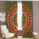 Bless International Beautiful Indian Bohemian Psychedelic Hippie Tree of Life Window Curtain Panels for Bedroom, Living, Balcony (Golden Green (25x74 Inches)(63.5x188 Cms))