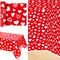 Dandat 100 ft Long Valentine&#39;s Day Tablecloth Roll Valentines Day Rectangle Table Cover Valentines Day Tablecloth Plastic for Party Decorations, Wedding, Birthday, Anniversary