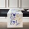 Generic Double Sided French Style Vine Floral Table Runner 16"" X 72 "", Spring Blue and Yellow Rustic Nature Garden Elegant Pattern Print Centerpiece