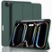 ZryXal 2024 iPad Pro 11 Inch Case M4 (5th Generation) with Pencil Holder, Smart iPad Case [Support Pencil Pro and Pencil (USB-C)], Support Touch ID and Auto Wake/Sleep (Midnight Green)