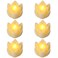 6 PCS Diwali LED Lotus Table Candles - 3&acirc;&euro;&trade;&acirc;&euro;&trade; Lotus Lamps Electronic Buddhist Lights Battery Operated Buddha Flickering Warm White Lights for Home Decorative Temple Desktop Centerpiece