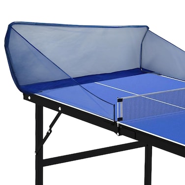 YAGEANNEL Table Tennis Ball Catch Net, Practice Net Multi-Ball Collection Net Training Tool, Table Tennis Robot for Serve Catcher Equipment for Ball Collection,Serve or Multi-Ball Training