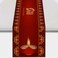 Vohado Happy Diwali Table Runner Festival of Lights Oil Lamp Red Pattern Kitchen Dining Room Home Farmhouse Holiday Party Decoration