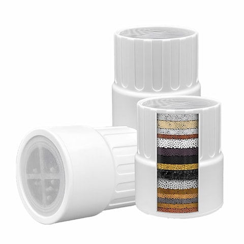 AWO 3 PACK Replacement Shower Head Filter Cartridge Compatible with JOLIE Filtered Showerhead,Multi Stage Replacement Filters for Hard Water Remove Chlorine,Fluoride and Harmful Substance