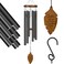 Kingtto Outdoors Wind Chimes Sympathy Memorial for Loss of Loved One - Soothing Melodic Tones. Bamboo and Aluminum Chime Great as a Gift for Your Patio Porch Garden and Backyard (34.6" Black)