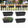 smusei Window Boxes Planters 17&acirc;&euro;&trade;&acirc;&euro;&trade; Railing Planter Box with Adjustable Brackets, 4 Pack Hanging Deck Railing Planters Rectangular Flower Pots for Outdoor Patio Balcony Fence