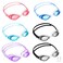 Bencailor 6 Pairs Kids Swim Goggles Swimming Goggles for Toddler Kid Youth Anti Fog Waterproof Swim Glasses Clear Wide Vision Water Pool Goggles No Leaking Full Protection Pool Swimming Goggle