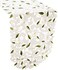 Embroidered Cut Work White Daisy on Ivory Table Runner, Dresser Scarf, Coffee Table Runner (15Wx34.3L)