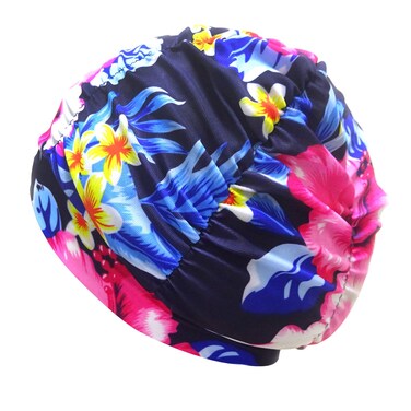Honbay Fashion Pleated Swimming Cap Long Hair Swim Cap Bathing Cap, Non-Waterproof