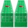Tegeme 2 PCS Football Table Runner Football Game Day Tablecloth Green Football Table Runner Table Centerpieces Decor for Kitchen Dining Home Football Party Decoration, 14 x 72 Inch(Party)