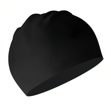 Swim Caps for Long Hair, Waterproof Silicone Swimming Caps for Women Men Adults Youths Kids Swim Hats Bathing Caps for Braids Dreadlocks Weaves Hair Extensions Easy to Put On and Off(Black)