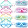 Yexiya 4 Pack Kids Diving Goggles Swim Goggles for Kids 3-12 Anti Fog Goggles No Leaking Clear Goggles with Nose Plugs for Boys Girls Toddler Youth Teens Children Pool