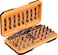 ANVANNA Screwdriver kit 42 in 1 aluminum alloy material, ratchet magnetic, DIY combination flexible shaft, suitable for furniture assembly, electrical repair, bicycle tools, Orange