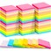 Leinuosen 40 Pack Sticky Notes 3 x 3 Inches Self-Stick Note Pads Adhesive Memo Pads Colorful Notepad School Office Supplies for Notebook Teacher Student Worker, 80 Sheets/Pad (Bright Color)