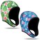 Bunnycool 2 Pcs Summer Neoprene Diving Hood Thermal Wetsuit Hood Cap 2.5mm Swim Cap for Men Women Surfing Hood Cap Beanie with Chin Straps for Snorkeling Sailing Kayaking Canoeing Water Sports