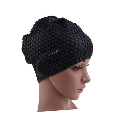 Sosoport Swim Caps Swimming Hat for Women Silicone Swimming Hat Women Swim Cap Waterproof Swim Cap Swim Cap for Women Swimming Cap Long Hair Swim Cap Adult Water Drop Cap Miss Water Proof, Medium