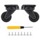 BQLZR Replacement Luggage Wheels Left and Right Suitcase Caster W142 Black Pack of 2