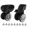Natudeco Replacement Luggage Wheel Rotatable Travel Suitcase Caster Parts Accessories Luggage Suitcase Caster for Repair Replacement