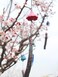 Oavand Cherry Blossom Small Japanese Wind Chimes Outdoor, Handmade Pendants Wind Bells, Cast Iron Wind Chimes for Outside with Soothing Melodic Tones for Garden Patio Balcony Home D&Atilde;&copy;cor, Pink