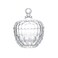ericotry 1PCS Crystal Glass Candy Dish Sugar Bowl with Lid Buffet Jar Countertop Jar Decorative Jewelry Box for Party Wedding Home Office (260ml/8.7 Ounce)