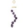 moonsix Amethyst Crystal Raw Stone Wind Chime for Home Garden Decor Hanging Healing Wind Chimes Outdoor Indoor, 17-22 inch