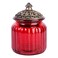 Vintage Airtight Food Storage Container with Lid Glass Food Jar Pasta Noodle Grain Cereal Bean Rice Canister Kitchen Sealed Box Red