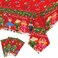 WovWeave 3 Pcs Christmas Nutcracker Tablecloth 54 x 108 Inch Rectangular Xmas Nutcracker Plastic Table Cover Walnut Soldier Merry Christmas Disposable Tablecloth for Party Wedding Banquet Decor