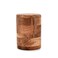 NIRMAN Acacia Wood round wooden storage jar with Lid for Keeping Cookies, Coffee, Flour, Sugar, Rice &amp; Other Dry Foods (4.5" x 4.5" x 6")