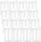 Fasmov 16 Pack 17 oz Plastic Jars with Screw on Lids Storage Jars with White Sealing Caps, Wide Mouth, BPA Free, PET Jars Bulk for Home &amp; Kitchen Pantry Organization and Storage