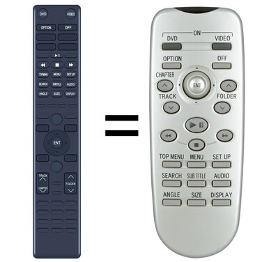 ZWP Replacement Remote Control fit for Toyota Lexus 2006 2007 2008 2009 GX470, LX470, RX350, RX330, RX400h Rear Entertainment DVD System 86170-45020