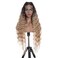 FASHION IDOL Lace Front Curly Wigs 31" with Baby Hair Long Synthetic Natural Water Wavy Wig for Black Women Ombre Gold with E Type HD Lace Wig