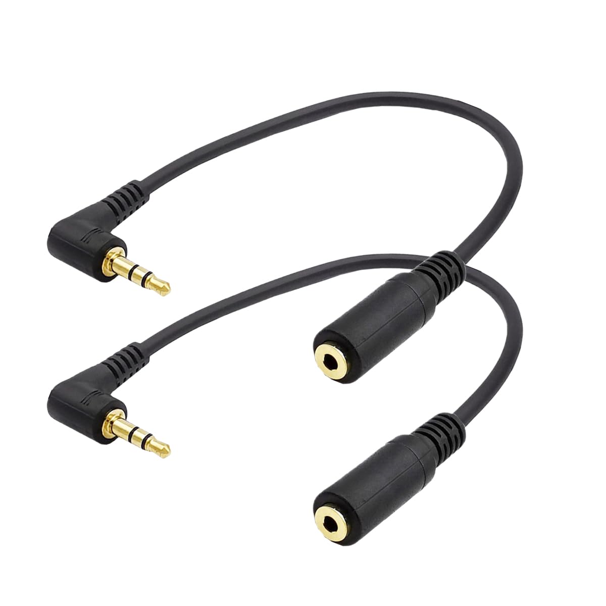 Seadream Seadream 3 Angle Male To 2 Female Audio Adapter Cable 3.5 MM 8 inch