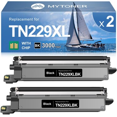 MYTONER Compatible Toner Cartridge Replacement for Brother TN229XL TN229XLBK TN229 Black Toner Cartridge High Yield for MFC-L3720CDW MFC-L3780CDW HL-L3220CDW HL-L3280CDW HL-L3300CDW Printer (2 Pack)