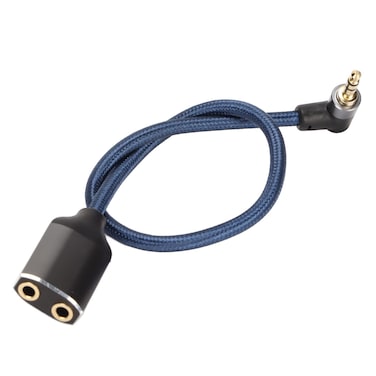 Leapiture 3.5mm Male to 2 Female Jacks Connect Cable 90 Degree Right Angle Audio Stereo Y Splitter Adapter Headphone Splitter Audio Splitter Cable for Home Stereo System