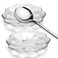 Glass Coffee Spoon Rest Set of 2, Small Spoon Holder Flower Shaped Coffee Spoon Rest Holder for Coffee Bar Stove Top Countertop Coffee Station Decor Kitchen Accessories