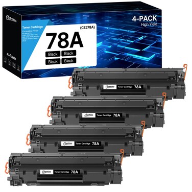 78A Toner Cartridge Compatible Replacement for HP 78A CE278A to use with HP Laser Jet Pro P1606dn P1560 P1606 P1566 P1568 P1569 P1600 (Black,4 Pack)