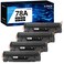 78A Toner Cartridge Compatible Replacement for HP 78A CE278A to use with HP Laser Jet Pro P1606dn P1560 P1606 P1566 P1568 P1569 P1600 (Black,4 Pack)