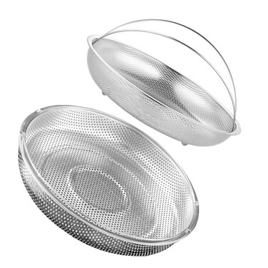 SHOWERORO 2Pcs Steamer Basket with Handle Reusable Food Steaming Rack Convenient Steamer Pot Insert for Cooking Vegetable Steamer