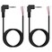 Fancasee (2 Pack 6 ft Replacement 3.5mm 90 Degree Right Angle Male Plug to Bare Wire Open End TRS 3 Pole Stereo 1/8" 3.5mm Plug Jack Connector Audio Cable for Headphone Headset Earphone Cable Repair