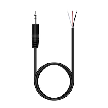Fancasee 3 ft Replacement 3.5mm 1/8" Male Plug to Bare Wire Open End Pigtail TRS Stereo 3.5mm Jack Connector Adapter Audio Cable for Headphone Headset Earphone Cable Repair