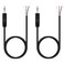 Fancasee 2-Pack 3 ft Replacement 3.5mm 1/8" Male Plug to Bare Wire Open End Pigtail TRS Stereo 3.5mm Jack Connector Adapter Audio Cable for Headphone Headset Earphone Cable Repair