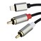 Lightning to RCA Cable Audio Aux Adapter, 3.3ft/1M Cable,Stereo Y Splitter Adapter for Phone, Pad and Pod Models for Power Amplifier, Car, Home Theater