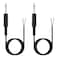 Fancasee 2 Pack 6 ft Replacement 6.35mm Male Plug to Bare Wire Open End TS 2 Pole Mono 1/4" 6.35mm Plug Jack Connector Audio Cable for Microphone Speaker Cable Repair
